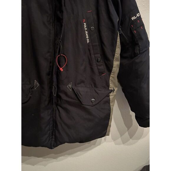 Ralph Lauren Polo Jeans Co Mens Large Parka Goose Down Military Jacket Ski Coat - Picture 3 of 11